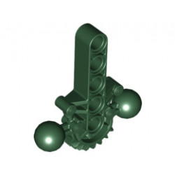 Bionicle Hips / Lower Torso with 2 Ball Joints and 7 Tooth Half Gear: {земно зелен}