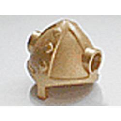 Minifigure, Headgear Helmet Viking with Side Holes: {златно мастило}