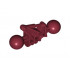 Bionicle Toa Metru Arm Lower Section with 2 Ball Joints: {нов тъмно червен}