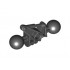 Bionicle Toa Metru Arm Lower Section with 2 Ball Joints: {черен}