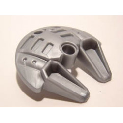 Bionicle Weapon 5 x 5 Shield with Dual Scoop Prongs : {сребрист}