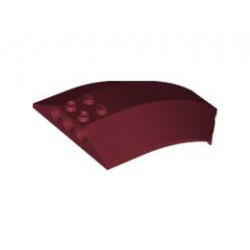 Windscreen 8 x 6 x 2 Curved: {нов тъмно червен}