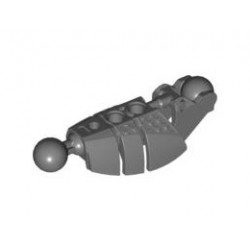 Bionicle Piraka Leg Lower Section with 2 Ball Joints: {тъмно каменно сив}