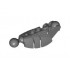 Bionicle Piraka Leg Lower Section with 2 Ball Joints: {тъмно каменно сив}