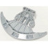 Bionicle Weapon Axonn Giant Axe Half : {сребрист}