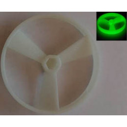 Bionicle Rhotuka Spinner, Solid Color - Without Code on Side: {фосфористиращо бял}