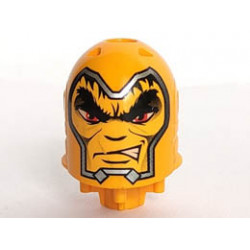 Large Figure Head with Dracus Pattern: {огнено жълто-оранжев}