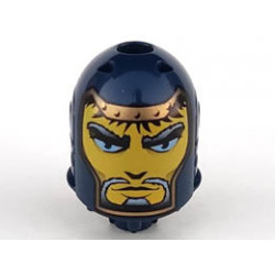 Large Figure Head with Jayko, King Pattern - Series 3: {земно син}