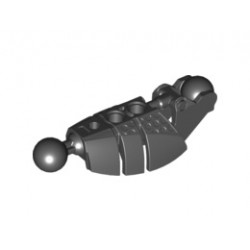 Bionicle Piraka Leg Lower Section with 2 Ball Joints: {черен}