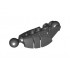 Bionicle Piraka Leg Lower Section with 2 Ball Joints: {черен}