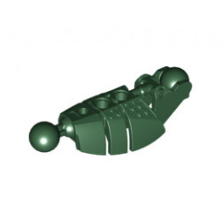 Bionicle Piraka Leg Lower Section with 2 Ball Joints: {земно зелен}