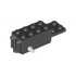 Pullback Motor 6 x 2 x 1 2/3 with Black Base, White Shafts (Motor 2): {черен}