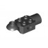 Technic, Brick Modified 2 x 2 with Pin Hole, Rotation Joint Ball Half (Horizontal Top), Rotation Joint Socket: {черен}