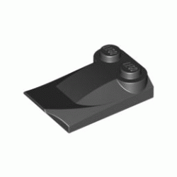 Плочка с извивки 2х3½: {черен}