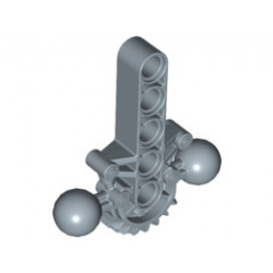 Bionicle Hips / Lower Torso with 2 Ball Joints and 7 Tooth Half Gear: {пясъчно син}