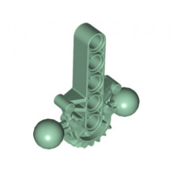 Bionicle Hips / Lower Torso with 2 Ball Joints and 7 Tooth Half Gear: {пясъчно зелен}