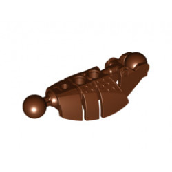Bionicle Piraka Leg Lower Section with 2 Ball Joints: {червеникаво-кафяв}
