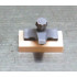 Tap 1 x 2 Base with Light Bluish Gray Spout: {бял}