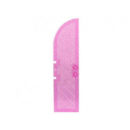 Belville Wall, Door 1 x 4 x 11 1/3 Arched Top: {прозрачно розов блестящ}