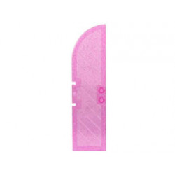 Belville Wall, Door 1 x 4 x 11 1/3 Arched Top: {прозрачно розов блестящ}
