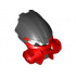 Bionicle Mask Kiril with Black Top (Dume): {ярко червен}