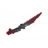 Bionicle Weapon Vahki Staff of Confusion, Marbled Black Pattern: {нов тъмно червен}
