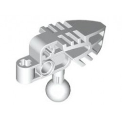 Bionicle Head Connector Block (Vahki): {бял}