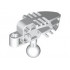 Bionicle Head Connector Block (Vahki): {бял}