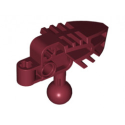 Bionicle Head Connector Block (Vahki): {нов тъмно червен}