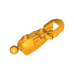 Bionicle Toa Inika Leg Lower Section: {огнено жълто-оранжев}