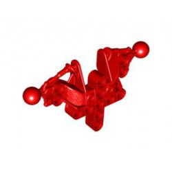 Bionicle Toa Inika Upper Torso / Shoulders Section: {ярко червен}