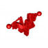 Bionicle Toa Inika Upper Torso / Shoulders Section: {ярко червен}