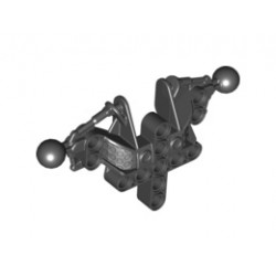 Bionicle Toa Inika Upper Torso / Shoulders Section: {черен}