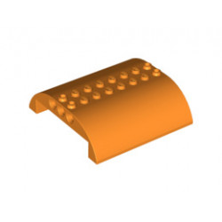 Slope, Curved 8 x 8 x 2 Double: {ярко оранжев}