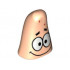 Minifigure, Head Modified Patrick Pattern: {светло нуга}