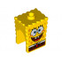 Minifigure, Head Modified SpongeBob SquarePants with Open Smile Pattern: {ярко жълт}