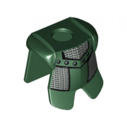 Minifigure, Armor Breastplate with Leg Protection, Adric/Kentis Chain Mail Pattern: {земно зелен}