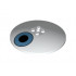 Dish 8 x 8 Inverted (Radar) with Medium Blue Circle with Black Center Pattern: {бял}