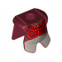 Minifigure, Armor Breastplate with Leg Protection, Avatar Prince Zuko Pattern: {нов тъмно червен}