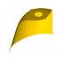 Minifigure, Cape Cloth, Standard - Traditional Starched Fabric - Height 4 cm (22231): {ярко жълт}