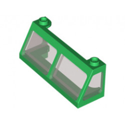 Windscreen 2 x 6 x 2 Train with Trans-Black Glass: {тъмно зелен}