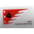 Plastic Flag with Avatar Fire Nation Red Pattern, Sheet of 1: {прозрачен}