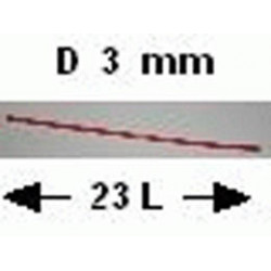 Hose, Rigid 3mm D. 23L / 18.4cm: {ярко червен}