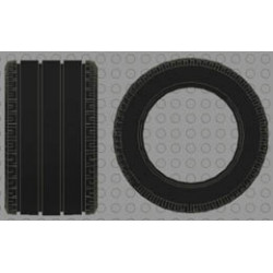 Tire 81.8 x 50 Technic Straight Tread: {черен}