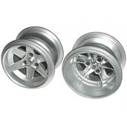Wheel 62mm D. x 46mm Technic Racing Large: {металическо сребрист}