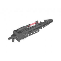 Bionicle Weapon Inika Light-up Laser Drill (8729) with Bar: {тъмно каменно сив}