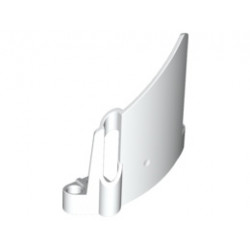 Technic, Panel Fairing #23 Large Short, Small Hole, Side B : {бял}