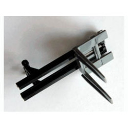 Vehicle, Forklift Wide 1 x 2 Hinge Plate Locking and Dark Bluish Gray Wide Forks Reinforced: {черен}