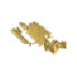 Bionicle Piraka Spine Flexible with Mask and Arm Covers, Thok: {топло златист}