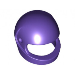 Minifigure, Headgear Helmet Motorcycle (Standard): {светло виолетов}